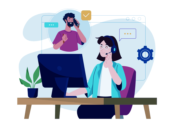 Contact support illustration